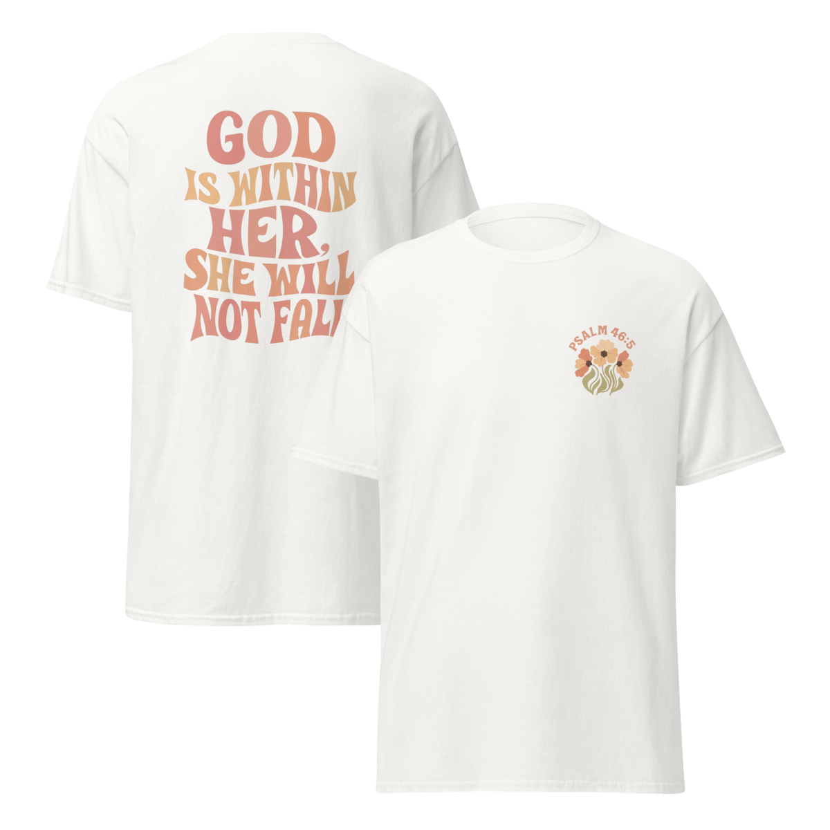 God is with Her | Christian Cotton Tee - Eloise James Shop