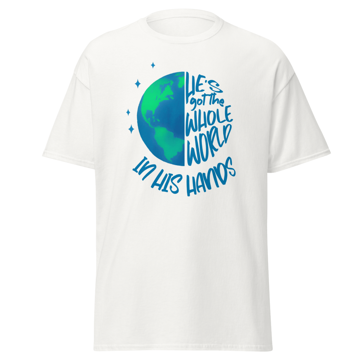 He's got the Whole World | Christian Unisex Cotton Tee - Eloise James Shop