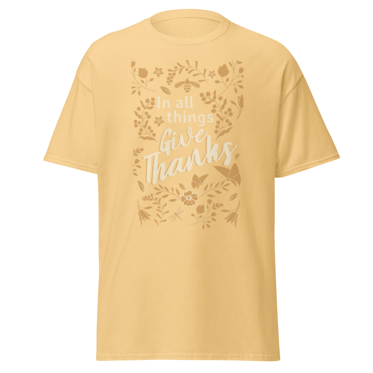 Give Thanks | Christian Cotton T-shirt - Eloise James Shop