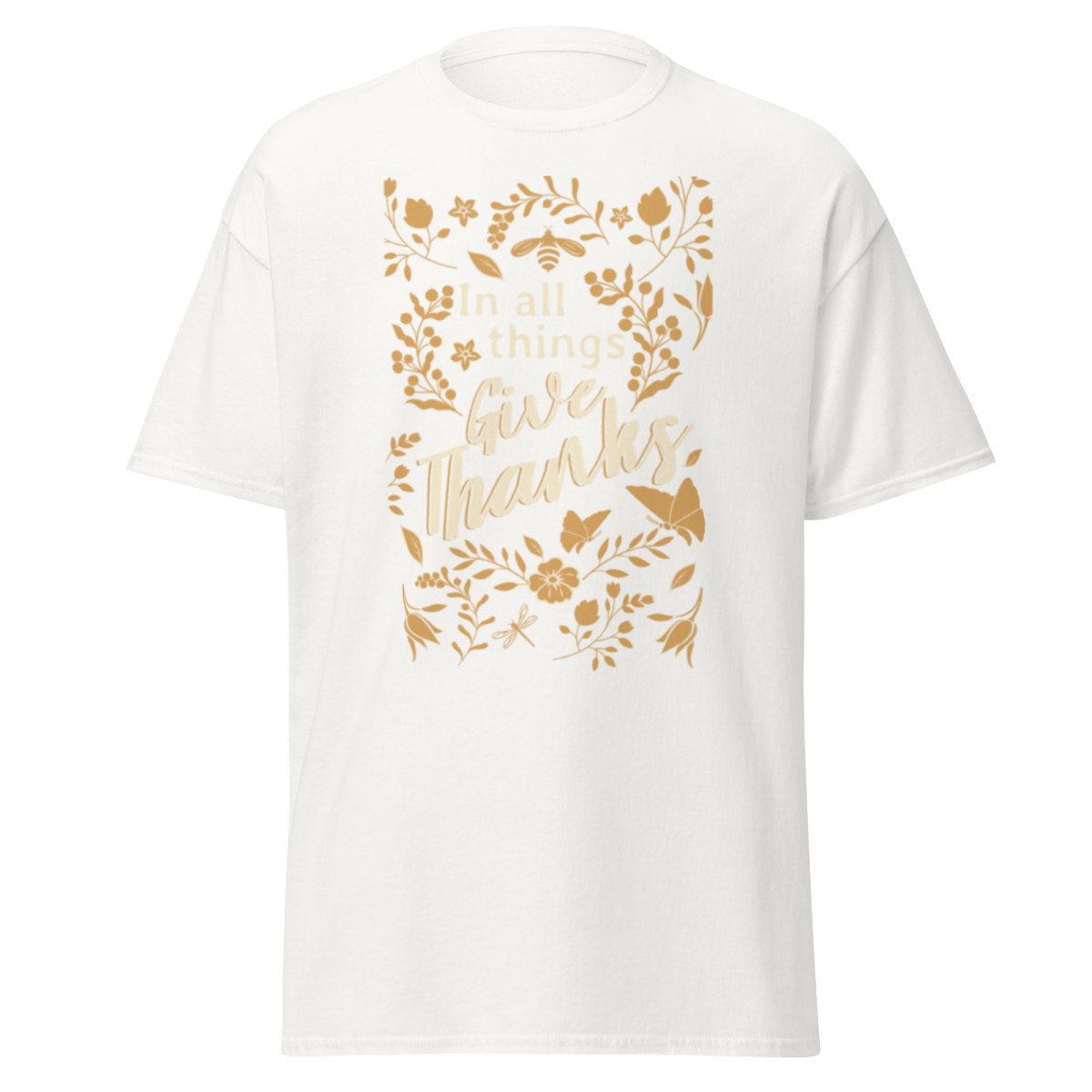 Give Thanks | Christian Cotton T-shirt - Eloise James Shop