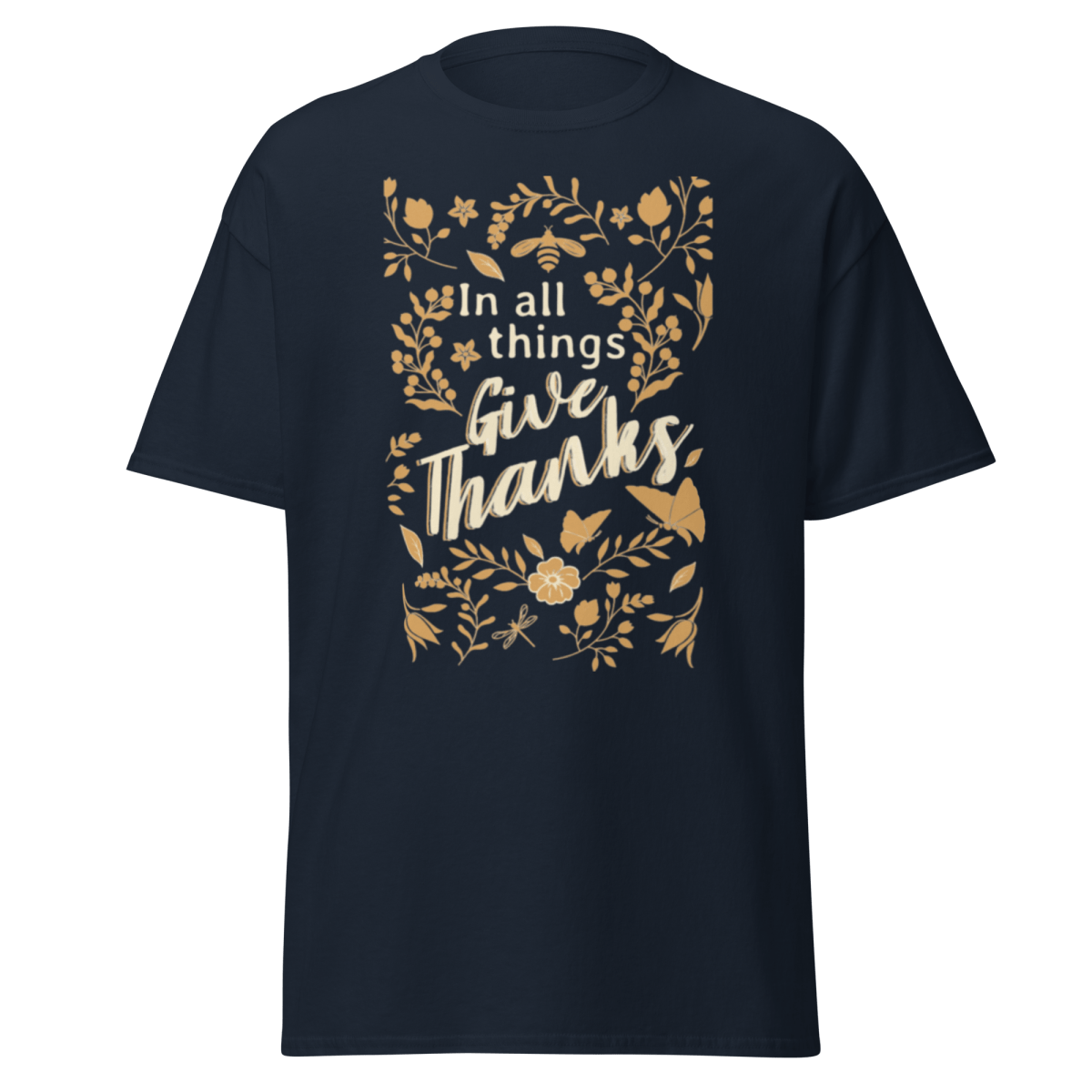 Give Thanks | Christian Cotton T-shirt - Eloise James Shop