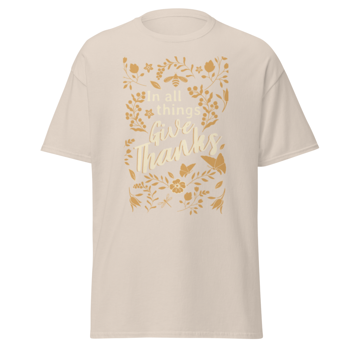 Give Thanks | Christian Cotton T-shirt - Eloise James Shop