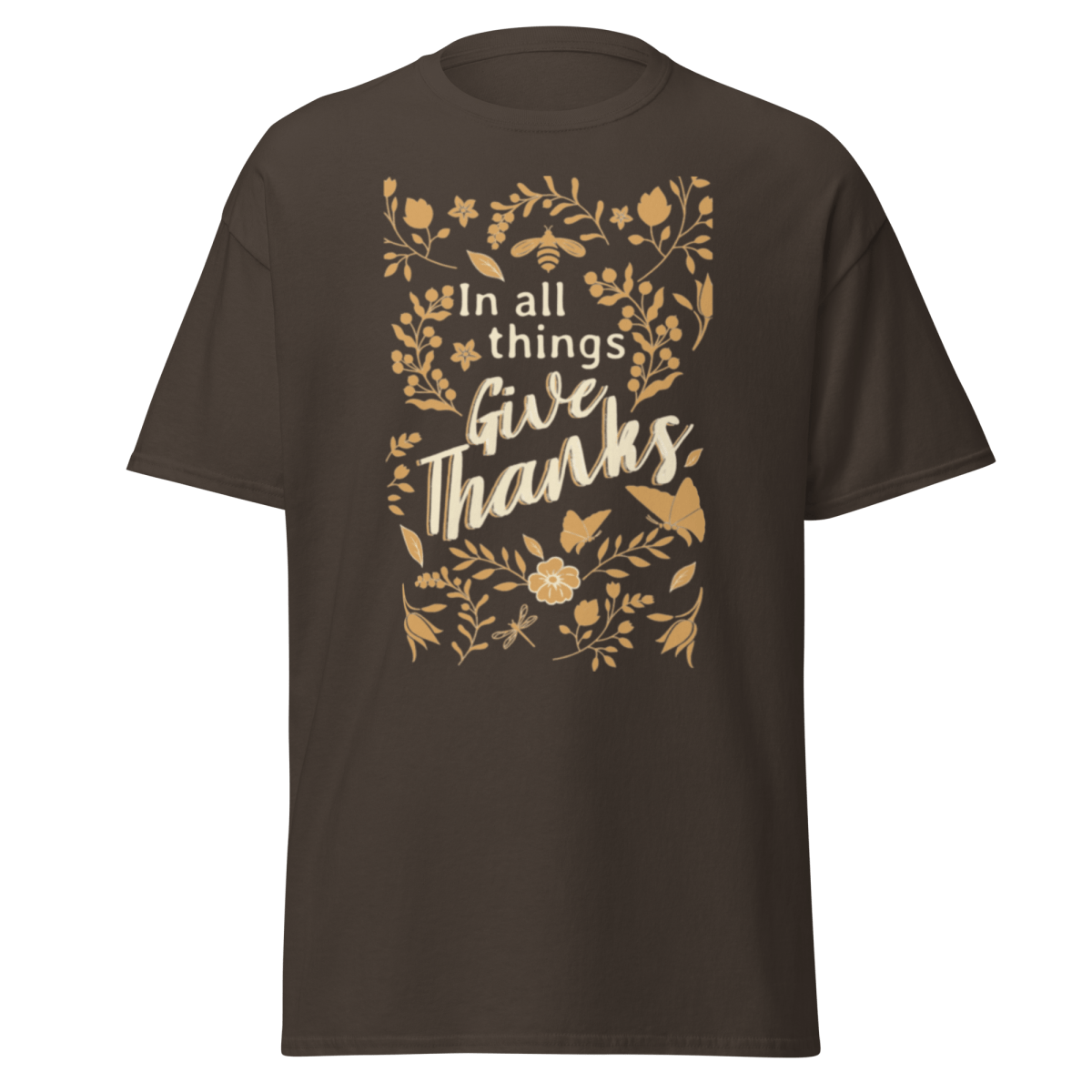 Give Thanks | Christian Cotton T-shirt - Eloise James Shop
