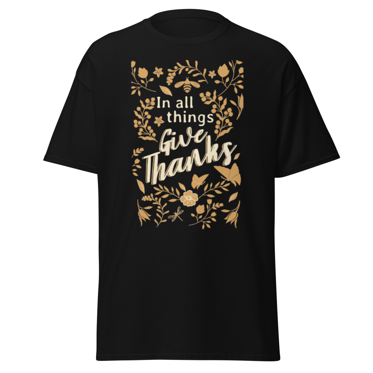 Give Thanks | Christian Cotton T-shirt - Eloise James Shop