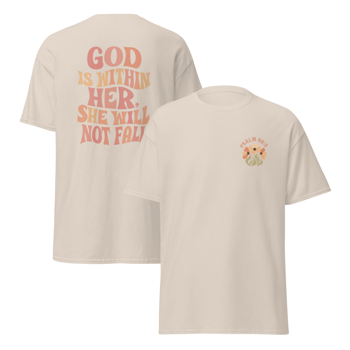God is with Her | Christian Cotton Tee - Eloise James Shop