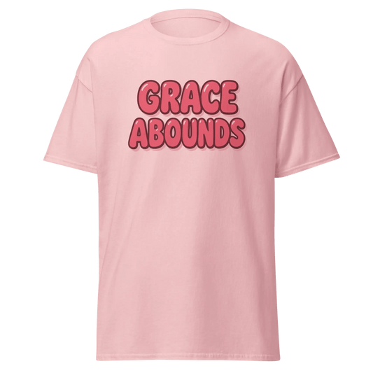 Grace Abounds T-Shirt | Christian Unisex Cotton Tee - Eloise James Shop