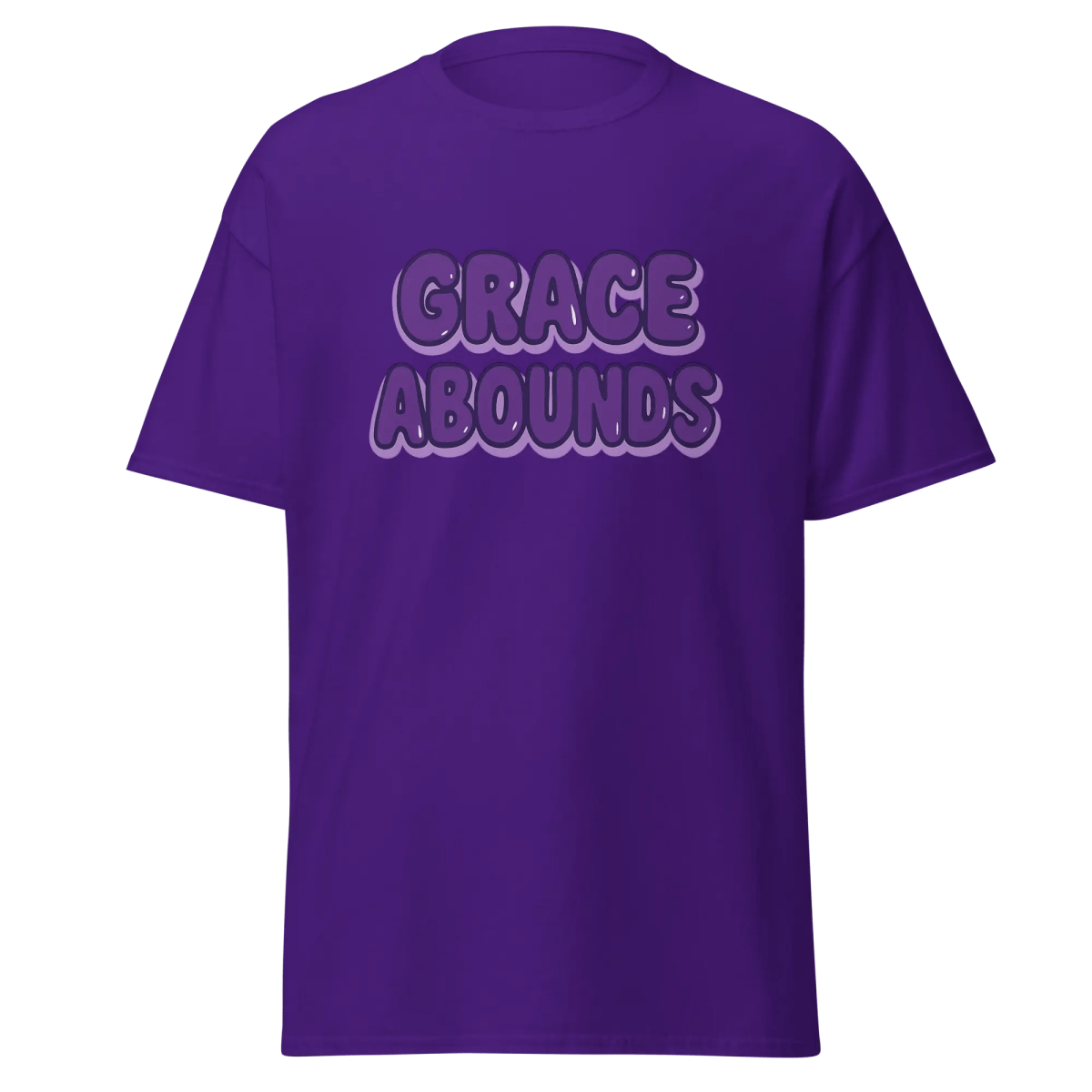 Grace Abounds T-Shirt | Christian Unisex Cotton Tee - Eloise James Shop
