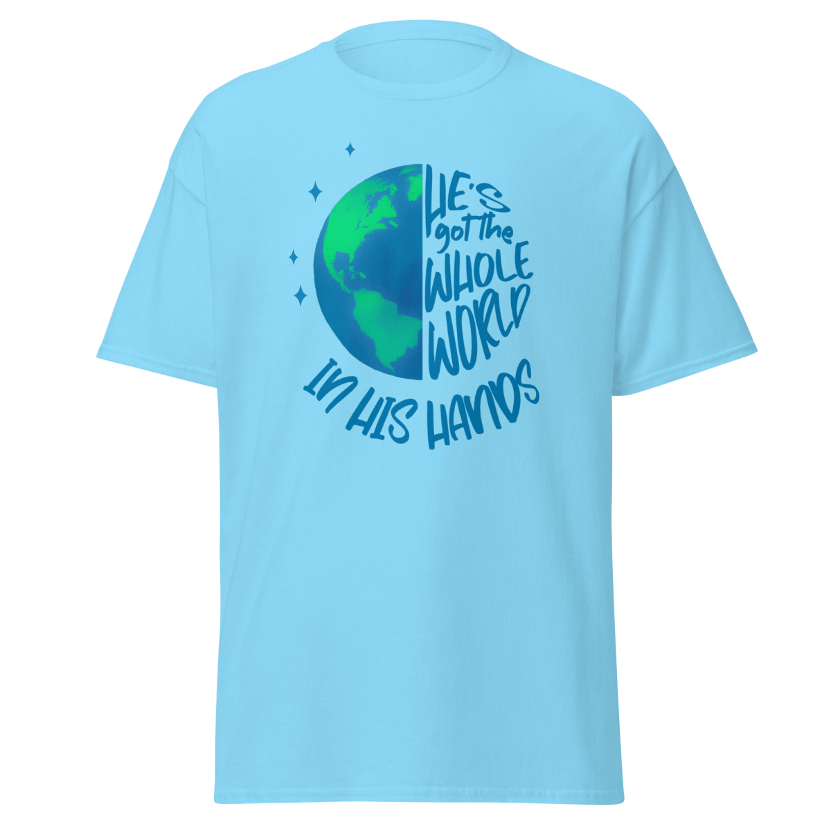 He's got the Whole World | Christian Unisex Cotton Tee - Eloise James Shop