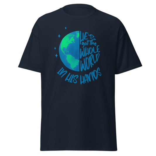 He's got the Whole World | Christian Unisex Cotton Tee - Eloise James Shop
