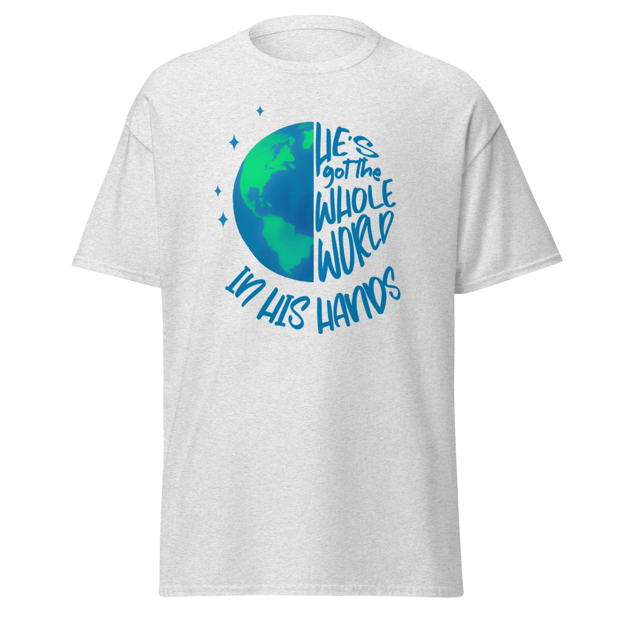 He's got the Whole World | Christian Unisex Cotton Tee - Eloise James Shop