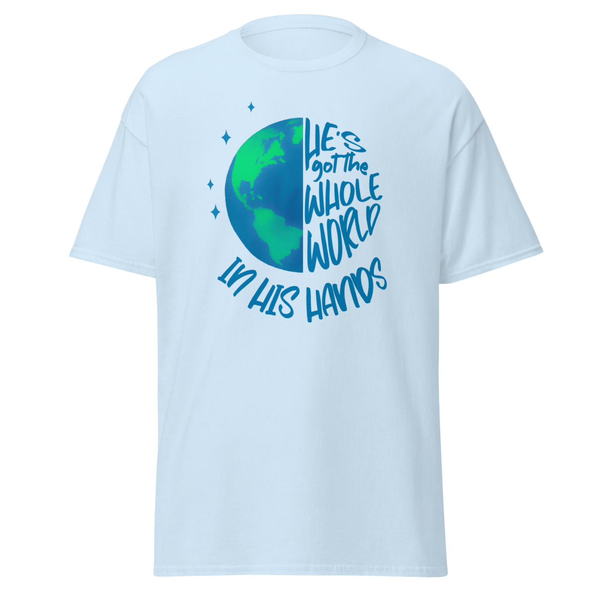 He's got the Whole World | Christian Unisex Cotton Tee - Eloise James Shop
