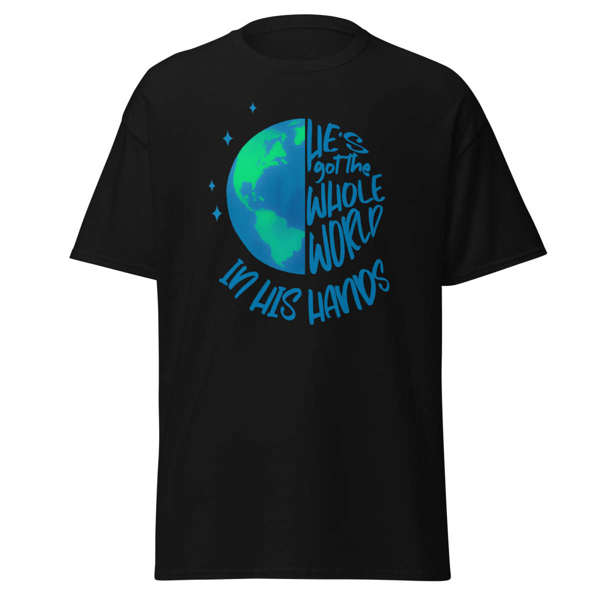 He's got the Whole World | Christian Unisex Cotton Tee - Eloise James Shop