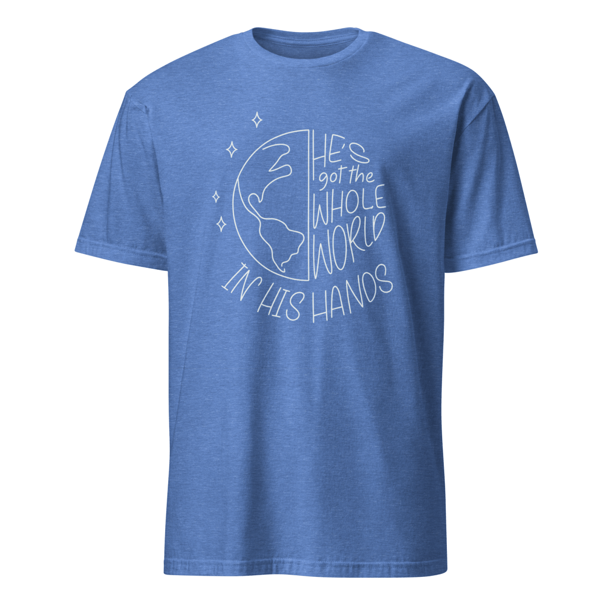 He's got the Whole World Simple | Christian Unisex Cotton Tee - Eloise James Shop