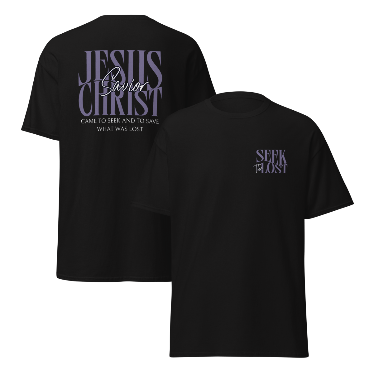 Seek and Save | Christian Unisex Cotton Tee - Eloise James Shop